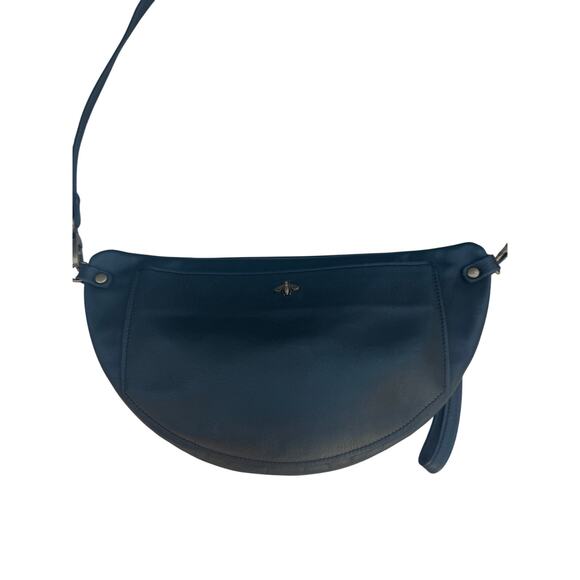 Rare Angela Valentine Green Leather Harper Half-Moon Shoulder Bag – NWOT - Picture 3 of 6